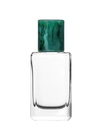 30 ml flat perfume bottle, 15 mm crimp neck