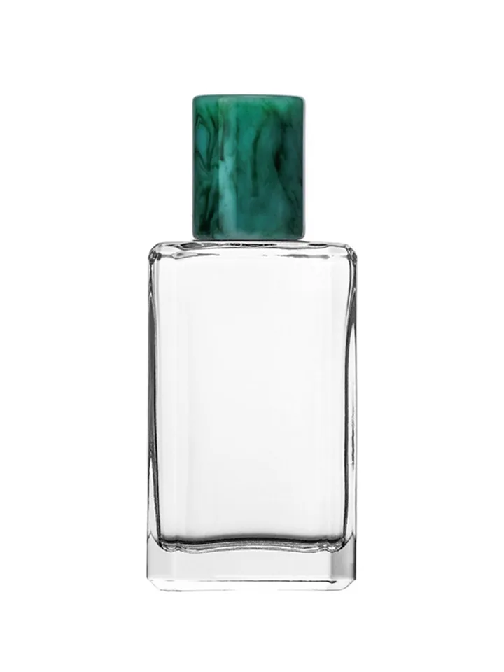 50 ml flat perfume bottle, 15 mm crimp neck