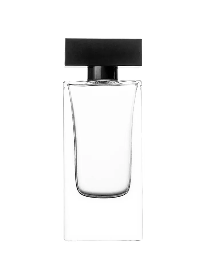 60 ml flat perfume bottle, 15 mm crimp neck