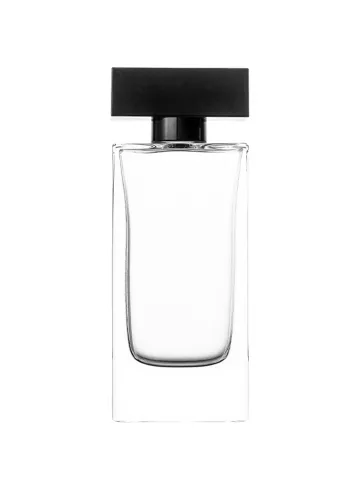 80 ml flat perfume bottle, 15 mm crimp neck