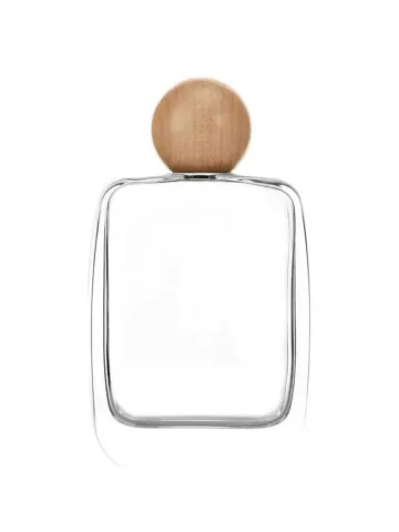100 ml flat perfume bottle, 15 mm crimp neck