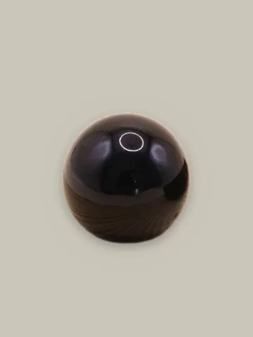 Ball cap, glossy black
