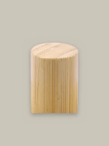 Wooden cap, natural wood