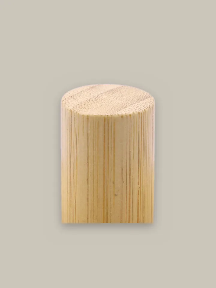 Wooden cap, natural wood