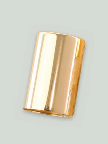 Crimp pump, gold metallised plastic (3-piece set)