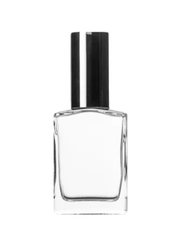 30 ml bottle with Screw pump, black anodised aluminium and Metal overcap