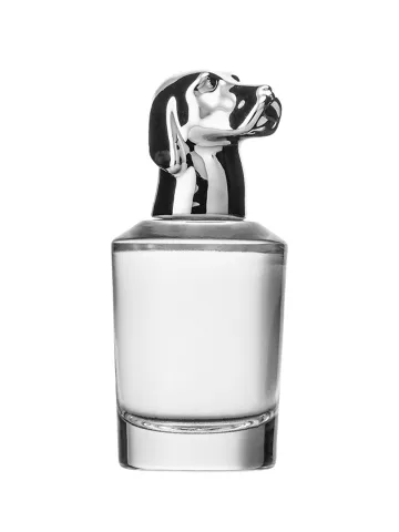 QB-0023 with Crimp pump, silver metallised plastic and Designer cap