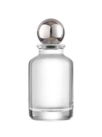 QB-0126 with Crimp pump, gold metallised plastic and Ball cap, silver
