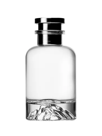 QB-0127 with Crimp pump, silver metallised plastic and Designer cap