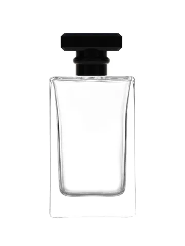 QB-0109 with Crimp pump, silver metallised plastic and Designer cap, matte black